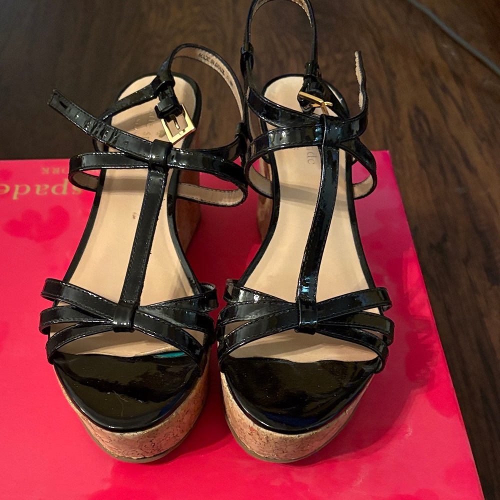 Black Patent Leather Women's Sandals